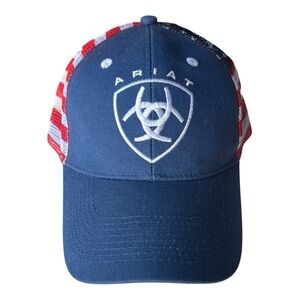 Ariat American Flag StrapBack hat, Unisex USA